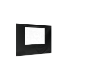 Duratent Seitenwand 450 mit Fenster, 3m, schwarz