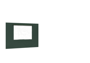 Duratent Seitenwand 450 mit Fenster, 3m, grün