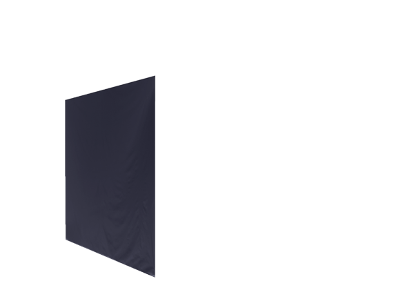 Duratent Seitenwand 300 geschlossen, 3m, navy-blau