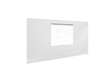 Duratent Seitenwand 300 mit Fenster, 3m, weiß