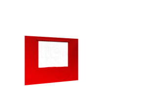 Duratent Seitenwand 300 mit Fenster, 2m, rot