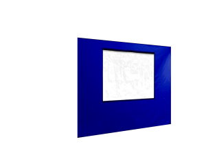 Duratent Seitenwand 300 mit Fenster, 3m, königsblau