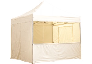 Eine beige 3m halbwand für Pavillon