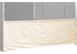 Duratent Halbwand, 4m, beige, für Hexa50