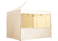 Eine beige 4m halbwand für Pavillon