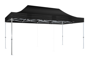 Duratent Faltzelt Hexa50, 4m x 6m, schwarz