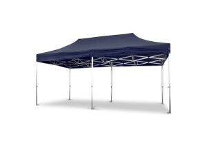 Duratent Faltzelt Hexa50, 4m x 6m, navy-blau