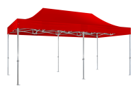 Duratent Faltzelt Hexa50, 4m x 8m, rot