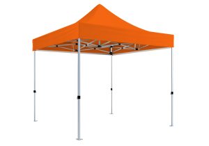 Duratent Faltzelt HexaCompact, 3m x 3m, orange