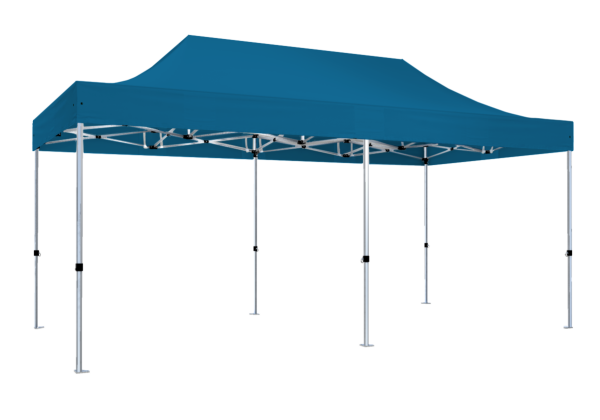 Duratent Faltzelt Hexa40, 3m x 6m, himmelblau