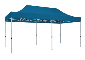 Duratent Faltzelt Hexa40, 3m x 6m, himmelblau