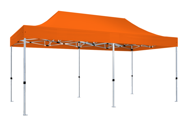 Duratent Faltzelt Hexa40, 3m x 6m, orange