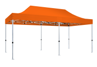 Duratent Faltzelt Hexa40, 3m x 6m, orange