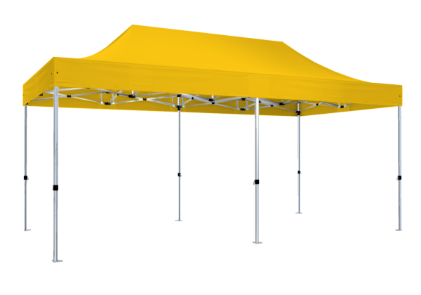 Duratent Faltzelt Hexa40, 3m x 6m, gelb