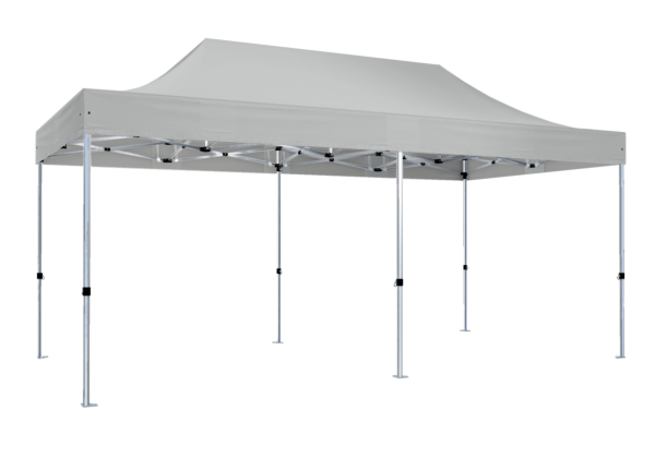 Duratent Faltzelt Hexa40, 3m x 6m, grau